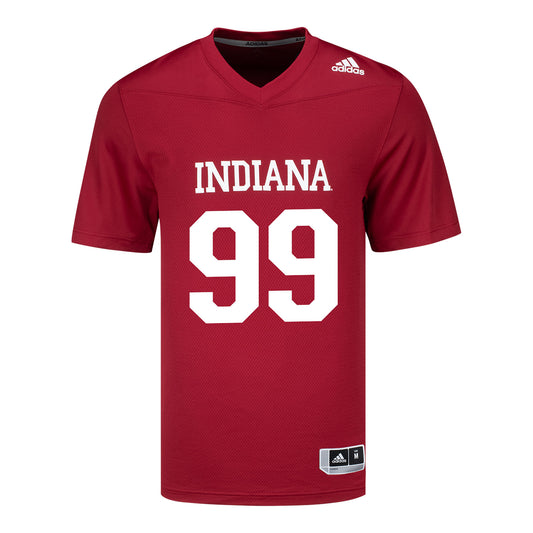 Indiana Hoosiers Adidas #99 Tyrone Burrus Jr. Student Athlete Football Jersey - Front View