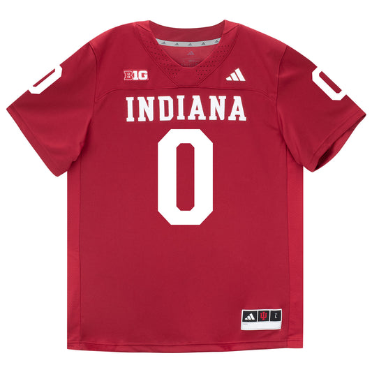 Indiana Hoosiers Adidas Football Student Athlete #0 Jonathan Brady Premier Football Jersey