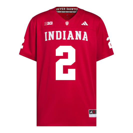 Indiana Hoosiers Adidas Football Student Athlete #2 Byron Baldwin Jr. Premier Football Jersey
