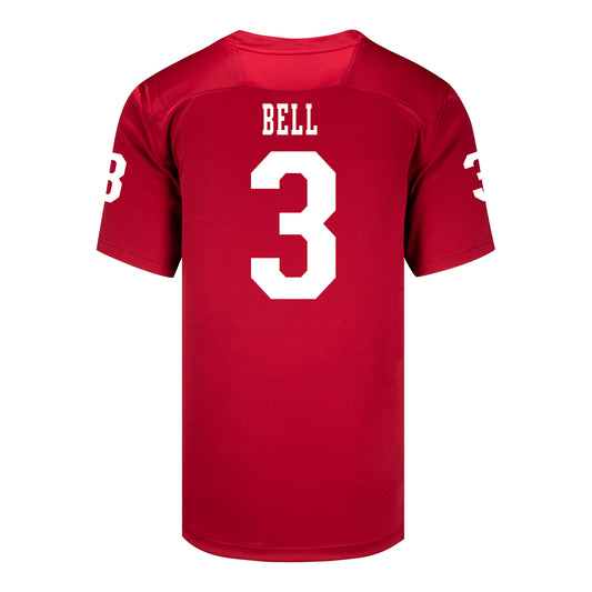 Indiana Hoosiers Adidas Football Student Athlete #3 Jaylen Bell Premier Football Jersey