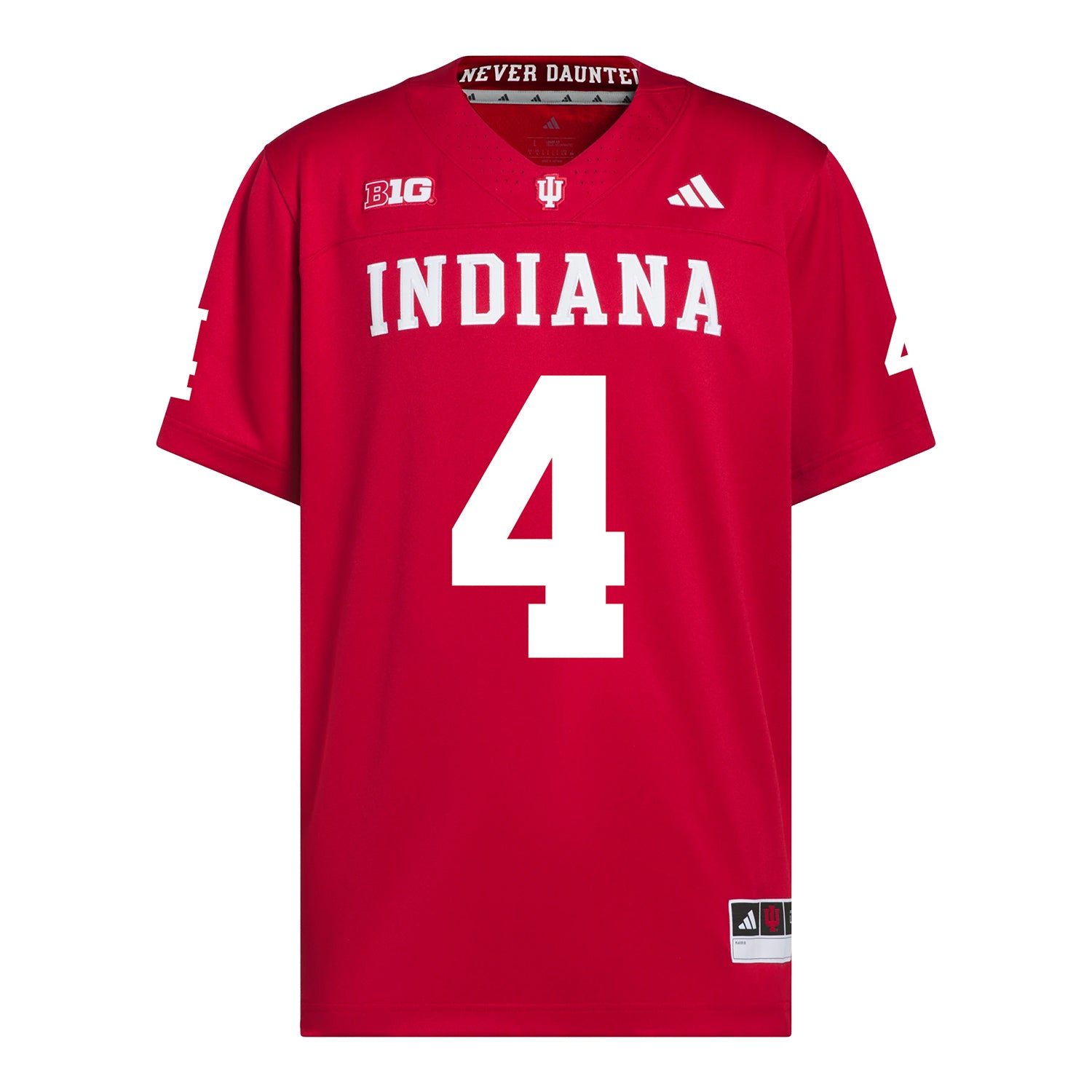 Indiana Hoosiers Adidas Football Student Athlete #4 Davion Chandler Premier Football Jersey