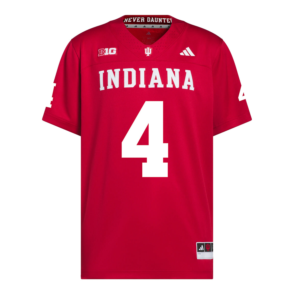 Indiana Hoosiers Adidas Football Student Athlete #4 Davion Chandler Premier Football Jersey