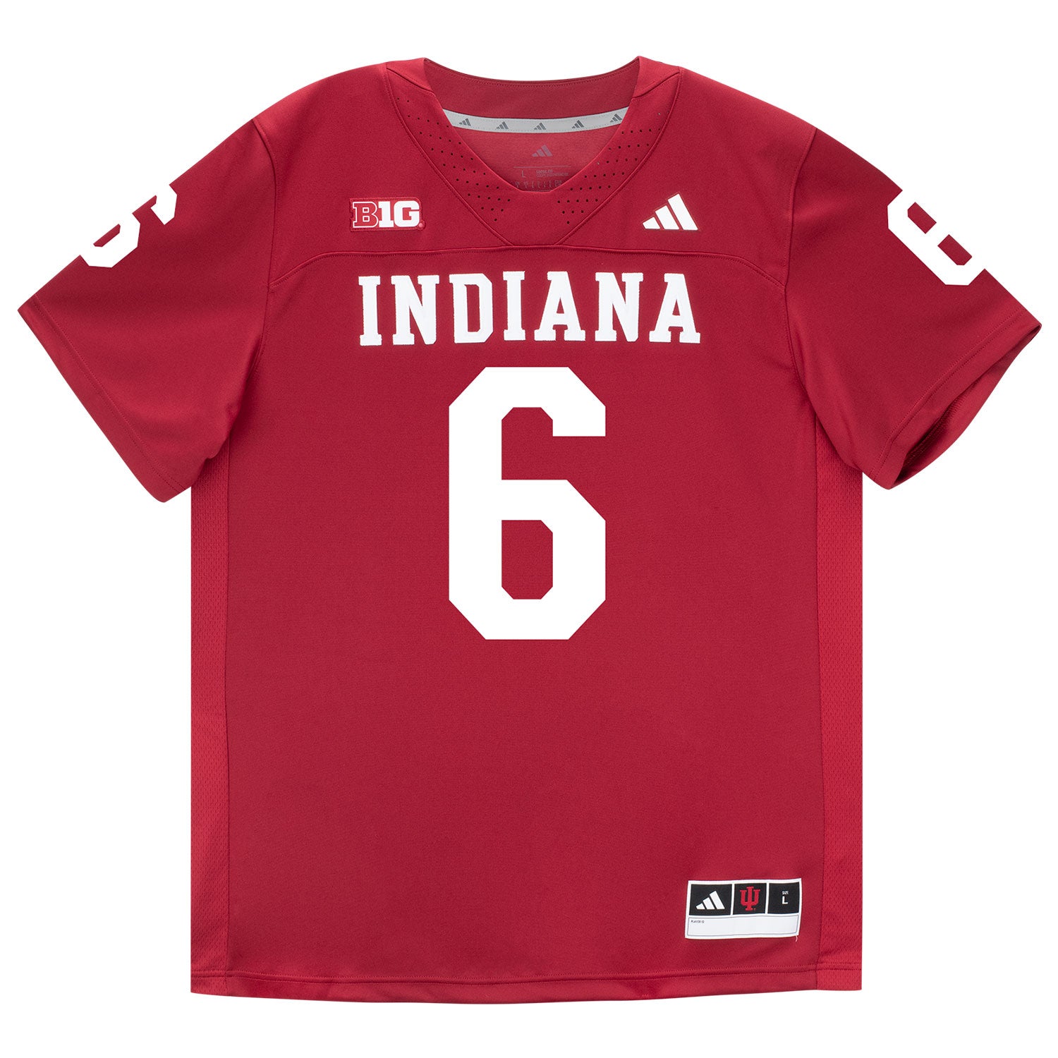 Indiana Hoosiers Adidas Football Student Athlete #6 Lebron Bond Premier Football Jersey