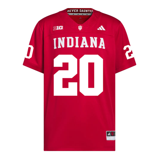Indiana Hoosiers Adidas Football Student Athlete #20 Sean Cuono Premier Football Jersey