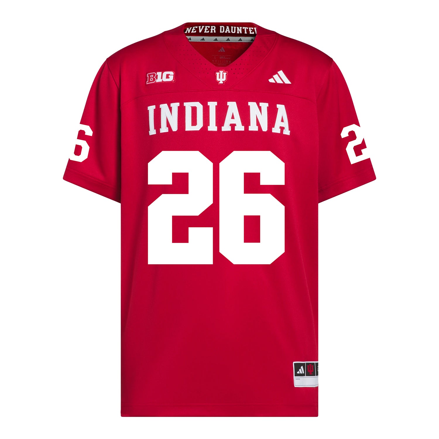 Indiana Hoosiers Adidas Football Student Athlete #26 Cade Kaiser Premier Football Jersey