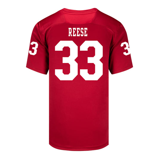 Indiana Hoosiers Adidas Football Student Athlete #33 Garrett Reese Premier Football Jersey