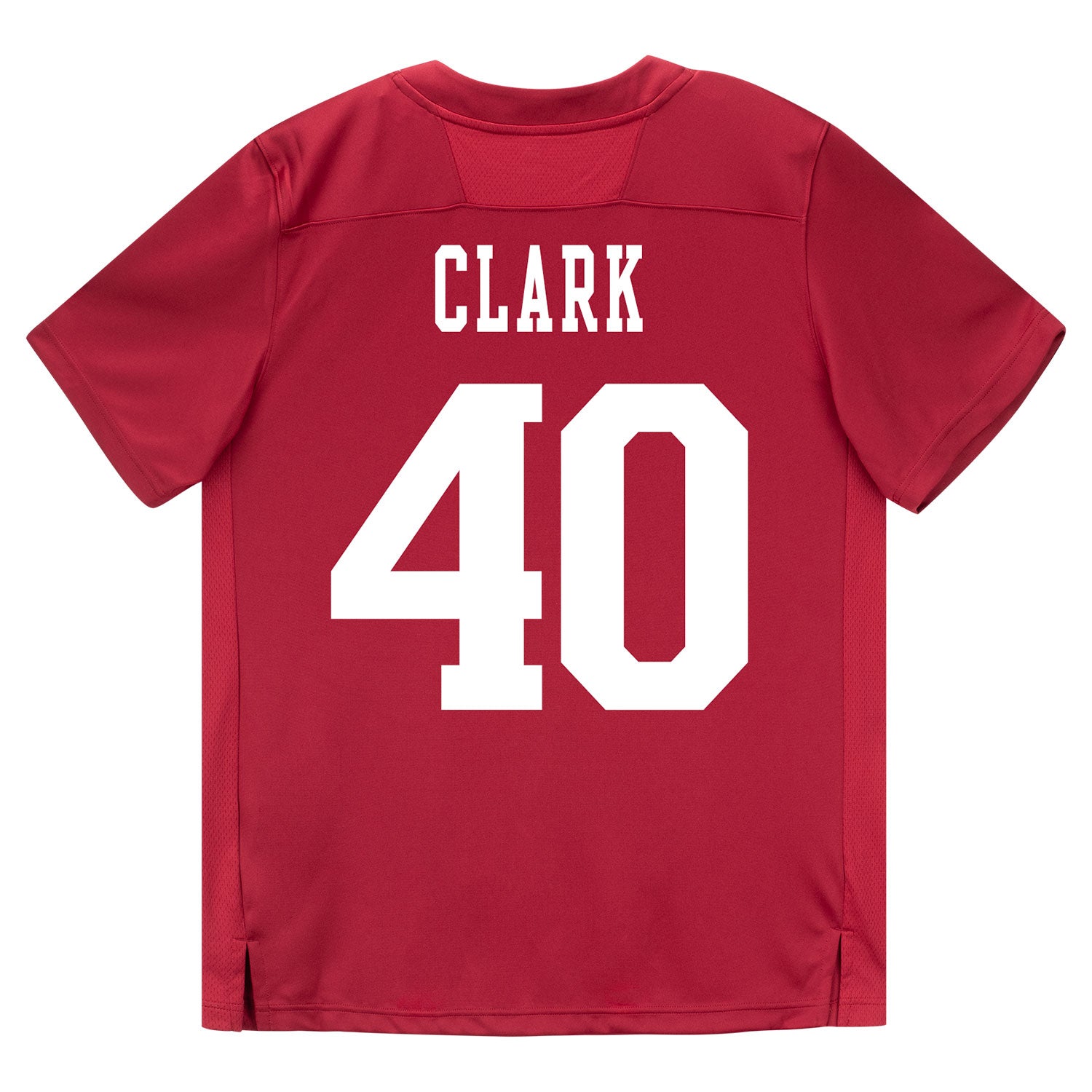 Indiana Hoosiers Adidas Football Student Athlete #40 Quentin Clark Premier Football Jersey - Back View