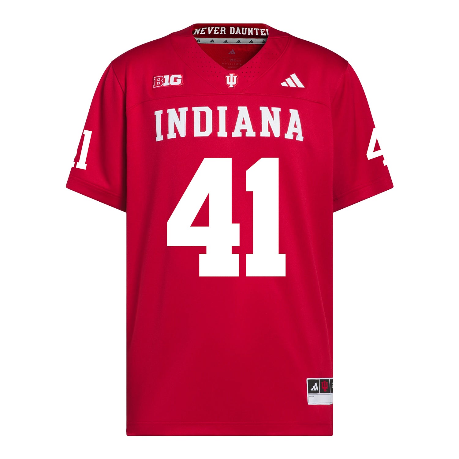 Indiana Hoosiers Adidas Football Student Athlete #41 Keishaun Calhoun Premier Football Jersey