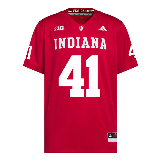 Indiana Hoosiers Adidas Football Student Athlete #41 Keishaun Calhoun Premier Football Jersey