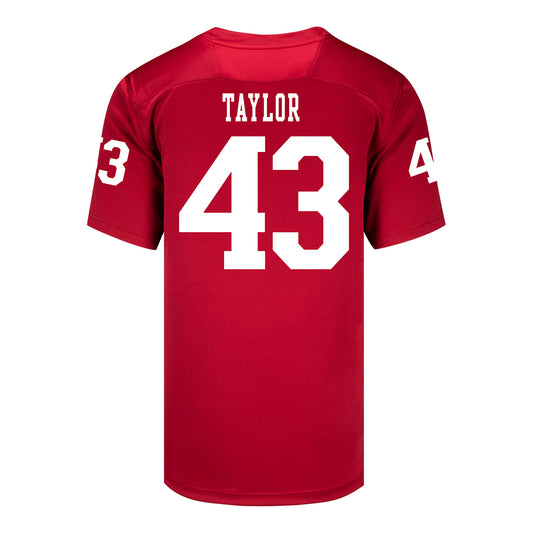 Indiana Hoosiers Adidas Football Student Athlete #43 Bryce Taylor Premier Football Jersey