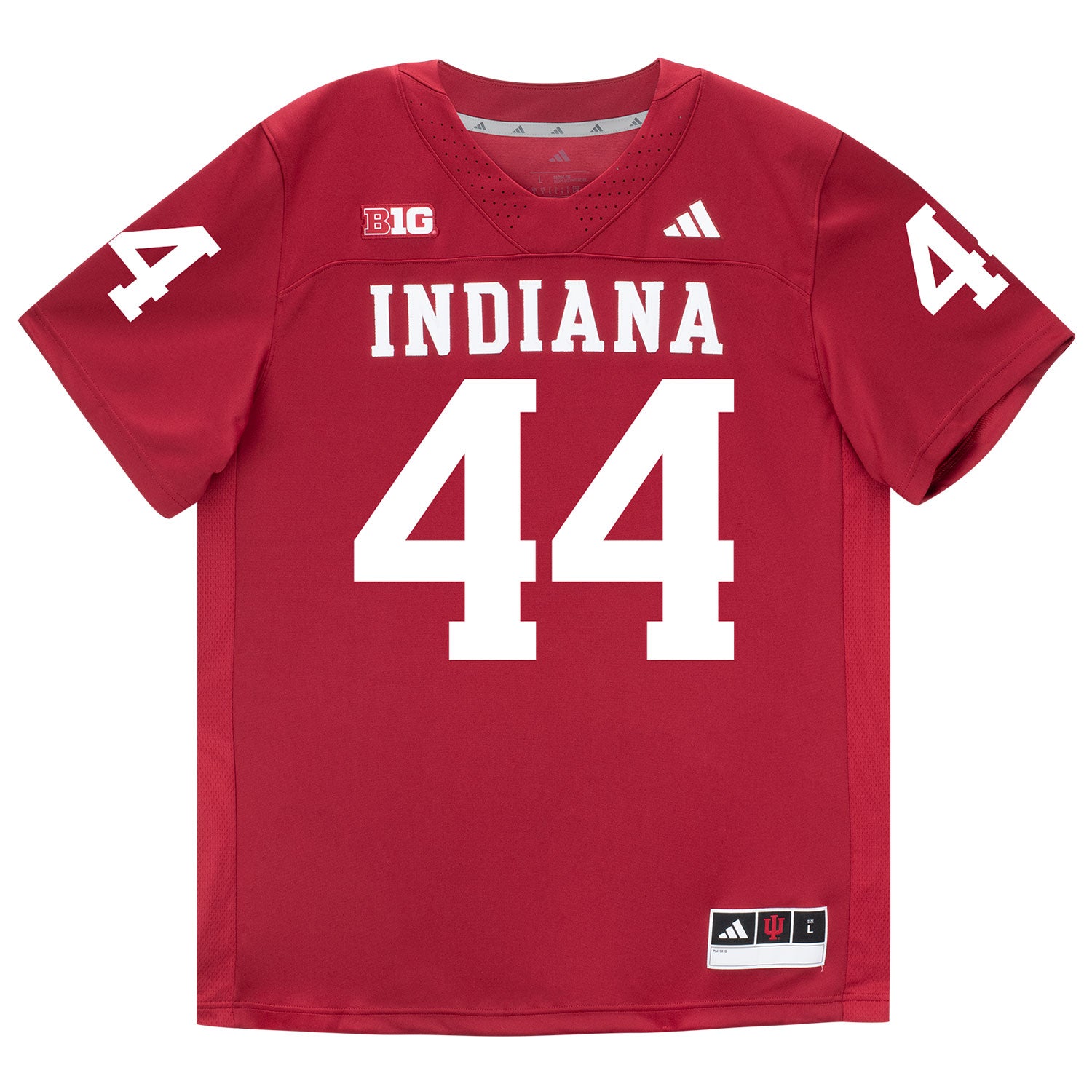 Indiana Hoosiers Adidas Football Student Athlete #44 Amari Kamara Premier Football Jersey - Front View