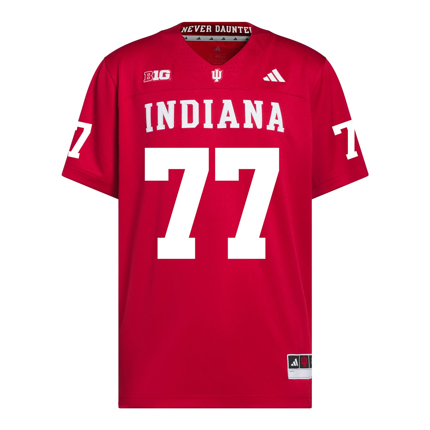 Indiana Hoosiers Adidas Football Student Athlete #77 Matt Marek Premier Football Jersey