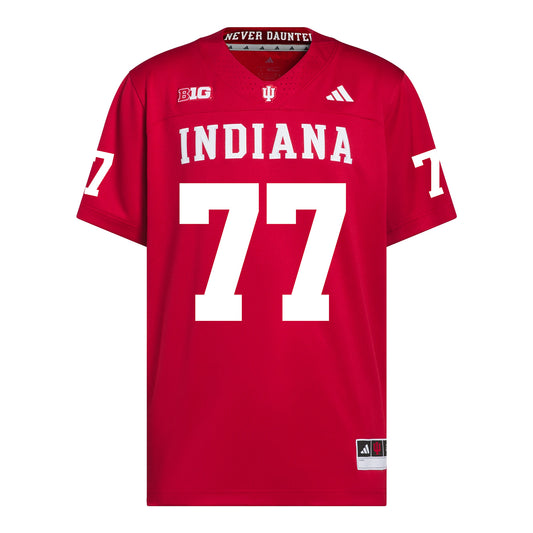 Indiana Hoosiers Adidas Football Student Athlete #77 Matt Marek Premier Football Jersey