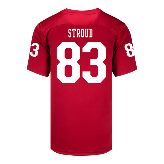 Indiana Hoosiers Adidas Football Student Athlete #83 Hunter Stroud Premier Football Jersey