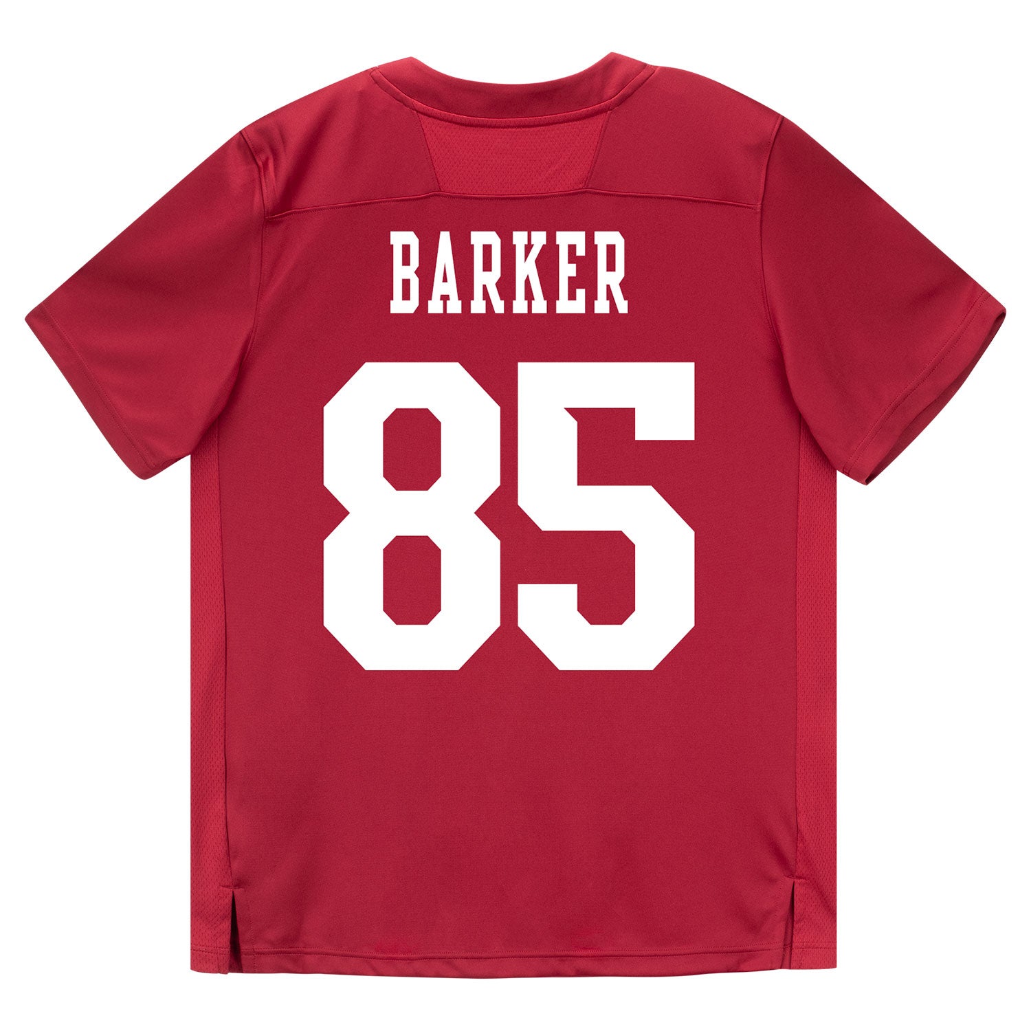 Indiana Hoosiers Adidas Football Student Athlete #85 Andrew Barker Premier Football Jersey - Back View