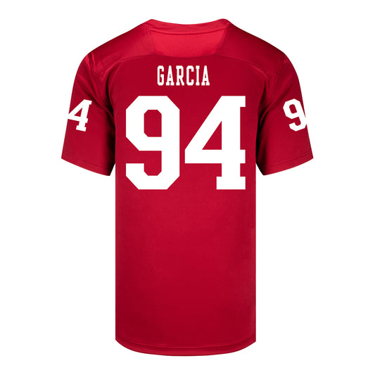 Indiana Hoosiers Adidas Football Student Athlete #94 Kyler Garcia Premier Football Jersey
