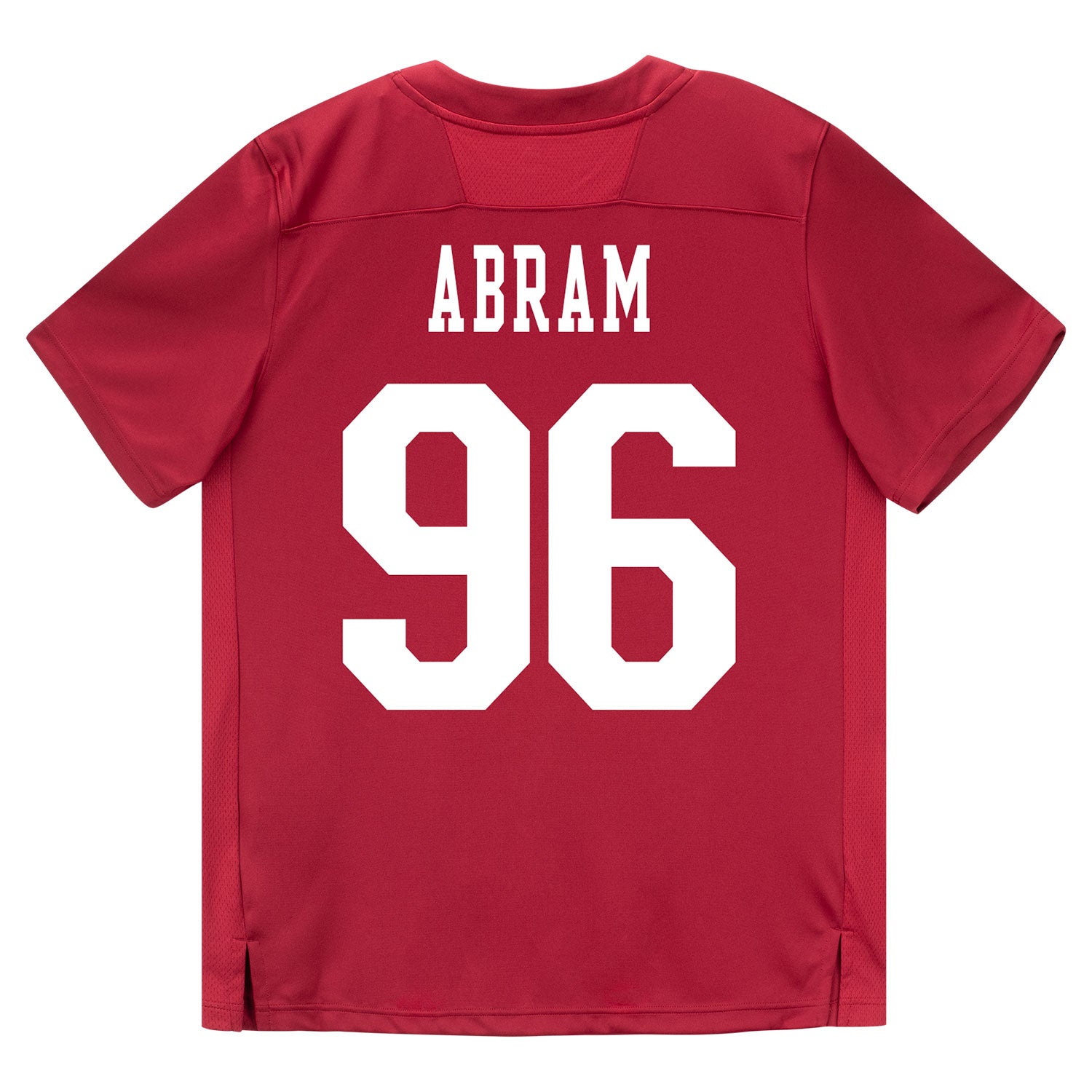 Indiana Hoosiers Adidas Football Student Athlete #96 Triston Abram Premier Football Jersey - Back View