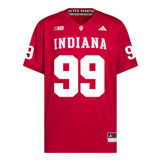 Indiana Hoosiers Adidas Football Student Athlete #99 Tyrone Burrus Jr. Premier Football Jersey