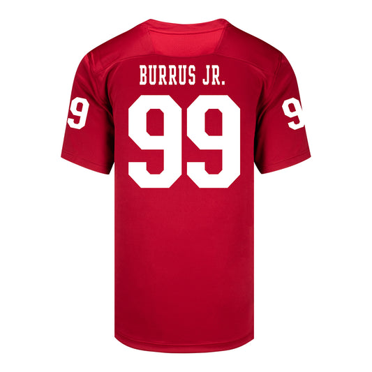 Indiana Hoosiers Adidas Football Student Athlete #99 Tyrone Burrus Jr. Premier Football Jersey
