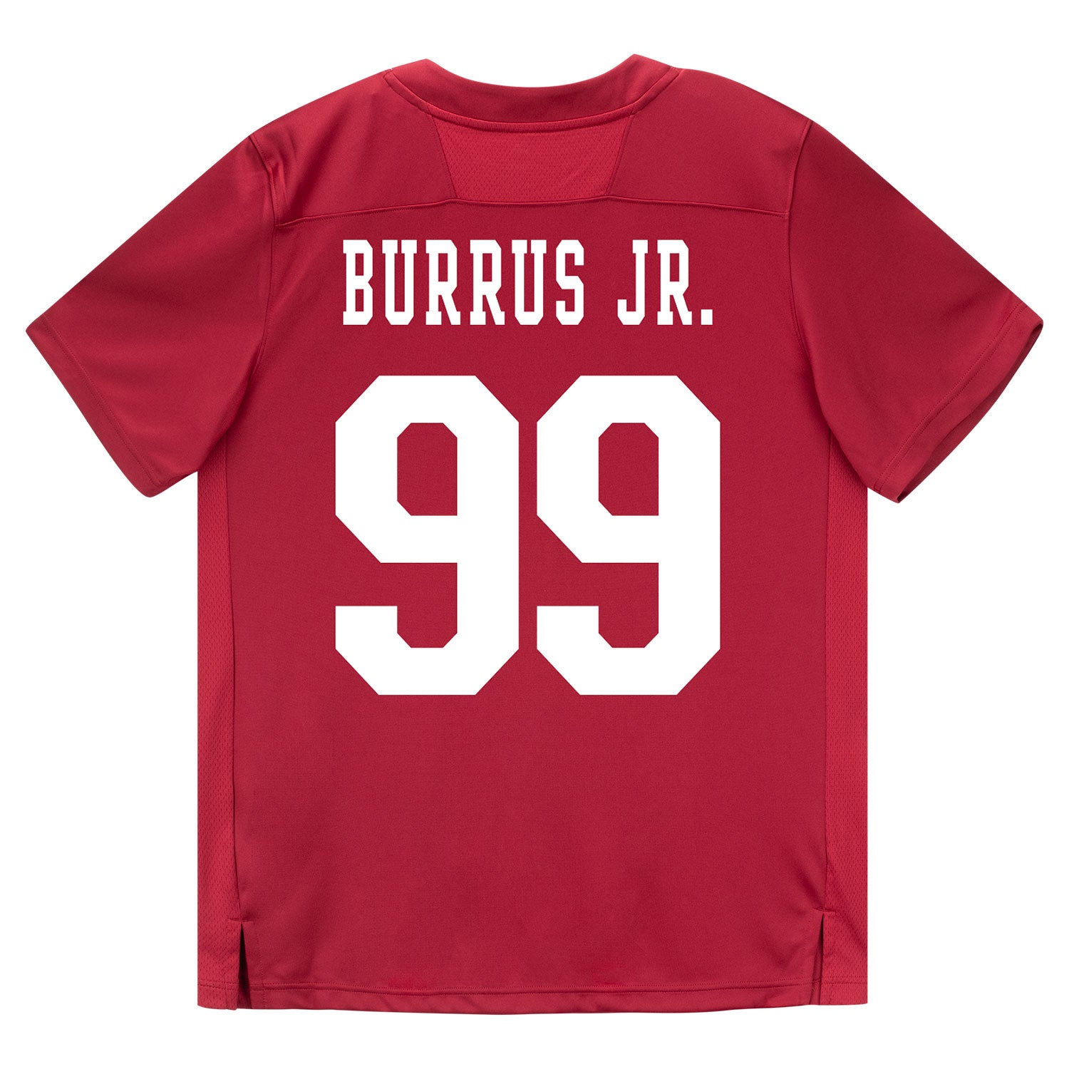 Indiana Hoosiers Adidas Football Student Athlete #99 Tyrone Burrus Jr. Premier Football Jersey - Back View