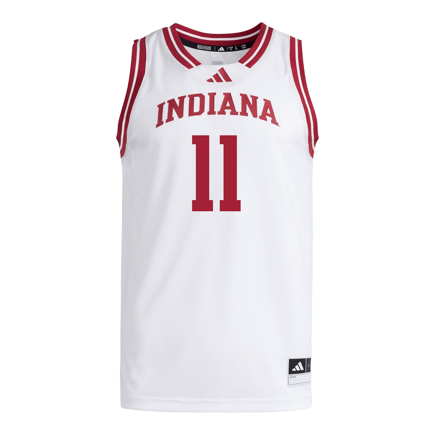 Indiana Hoosiers Adidas #11 Trent Sisley Student Athlete White Basketball Jersey