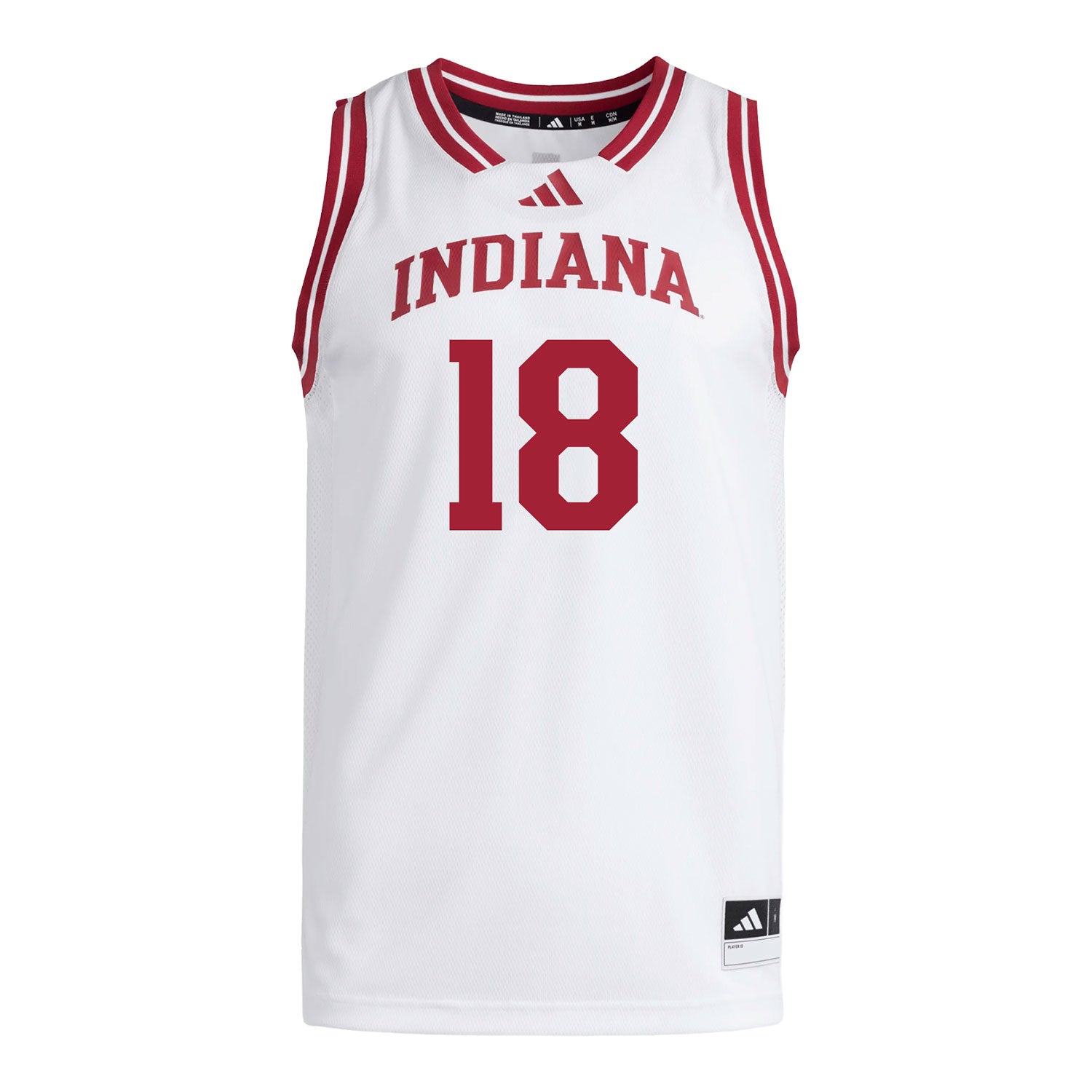 Indiana Hoosiers Adidas #18 Tryce Grensing Student Athlete White Basketball Jersey