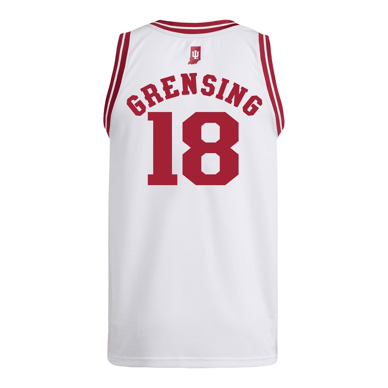 Indiana Hoosiers Adidas #18 Tryce Grensing Student Athlete White Basketball Jersey