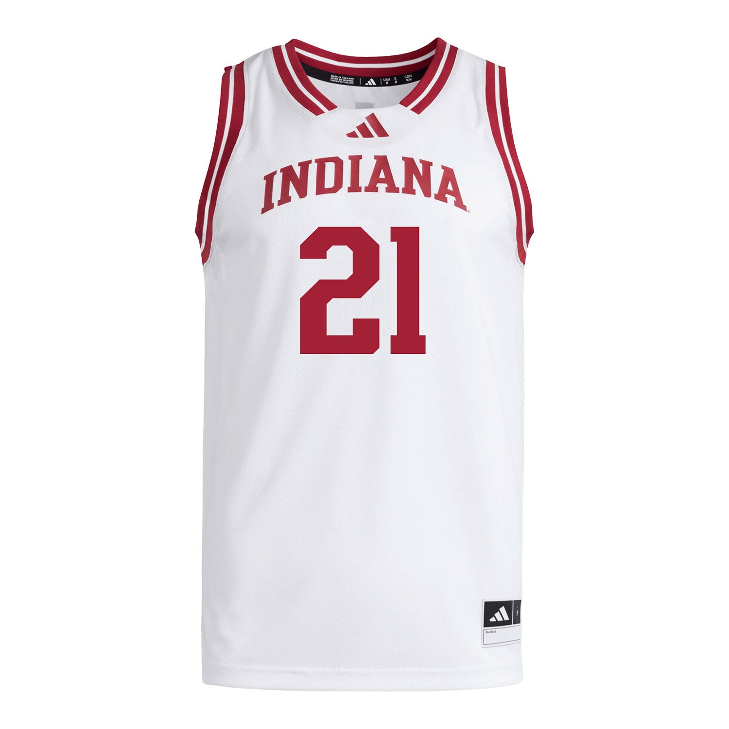 Indiana Hoosiers Adidas #21 Drew Snively Student Athlete White Basketball Jersey