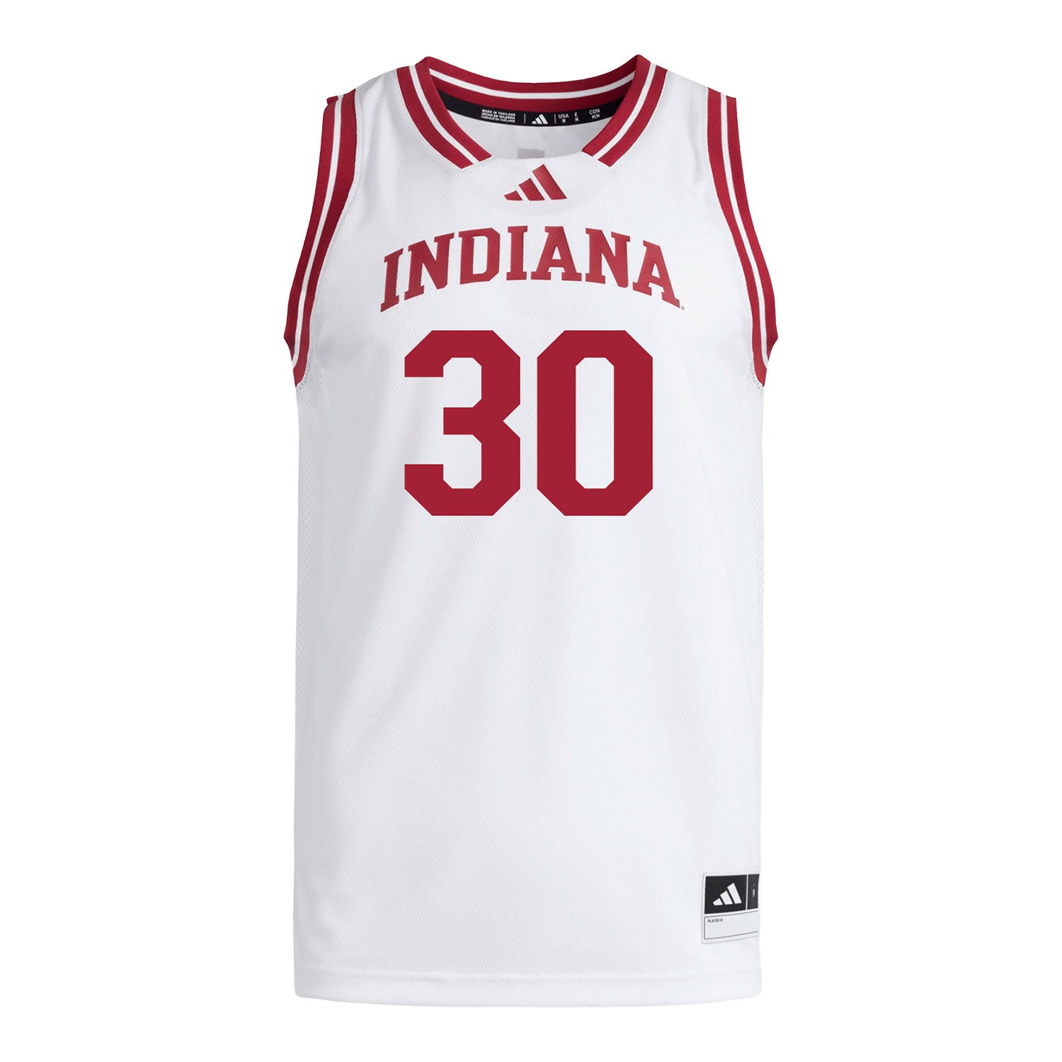 Indiana Hoosiers Adidas #30 Ian Stephens Student Athlete White Basketball Jersey
