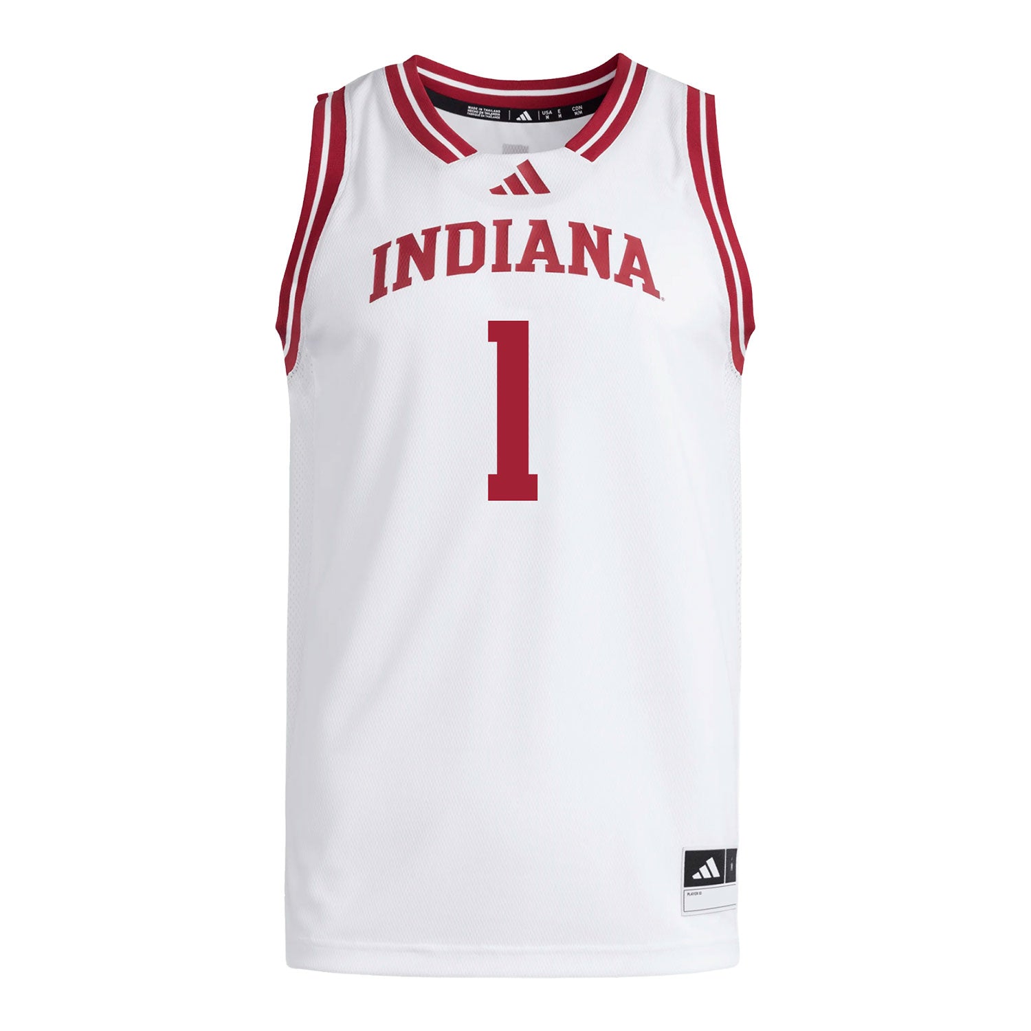 Indiana Hoosiers Adidas #1 Phoenix Stotijn Student Athlete White Basketball Jersey