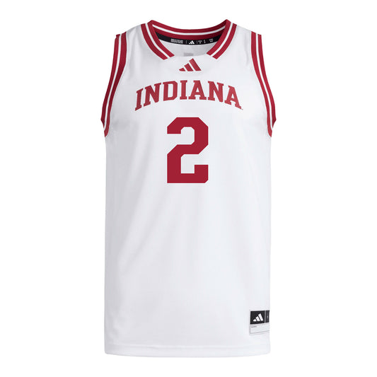Indiana Hoosiers Adidas #2 Nevaeh Caffey Student Athlete White Basketball Jersey