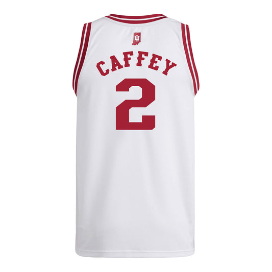 Indiana Hoosiers Adidas #2 Nevaeh Caffey Student Athlete White Basketball Jersey