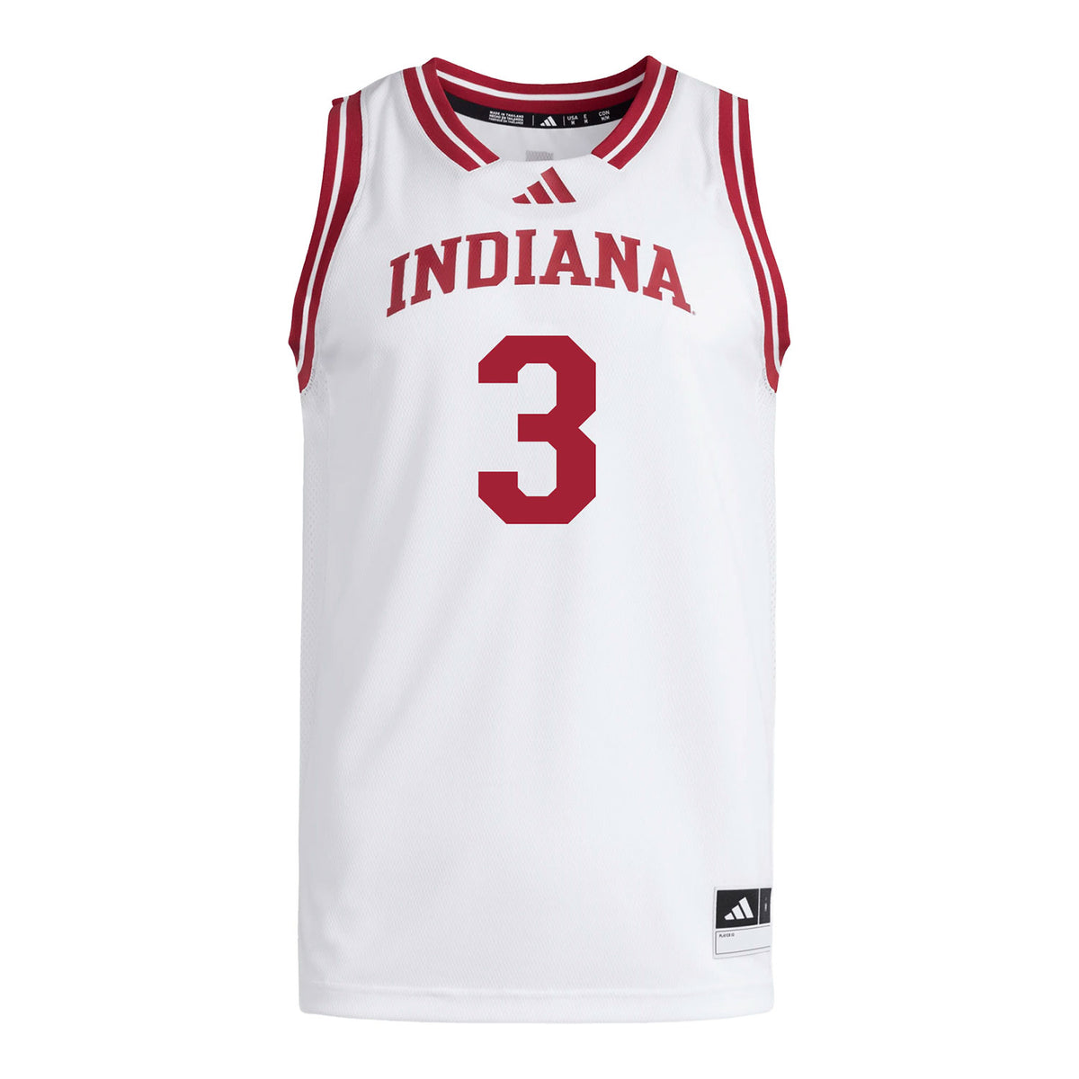 Indiana Hoosiers Adidas #3 Maya Makalusky Student Athlete White Basketball Jersey