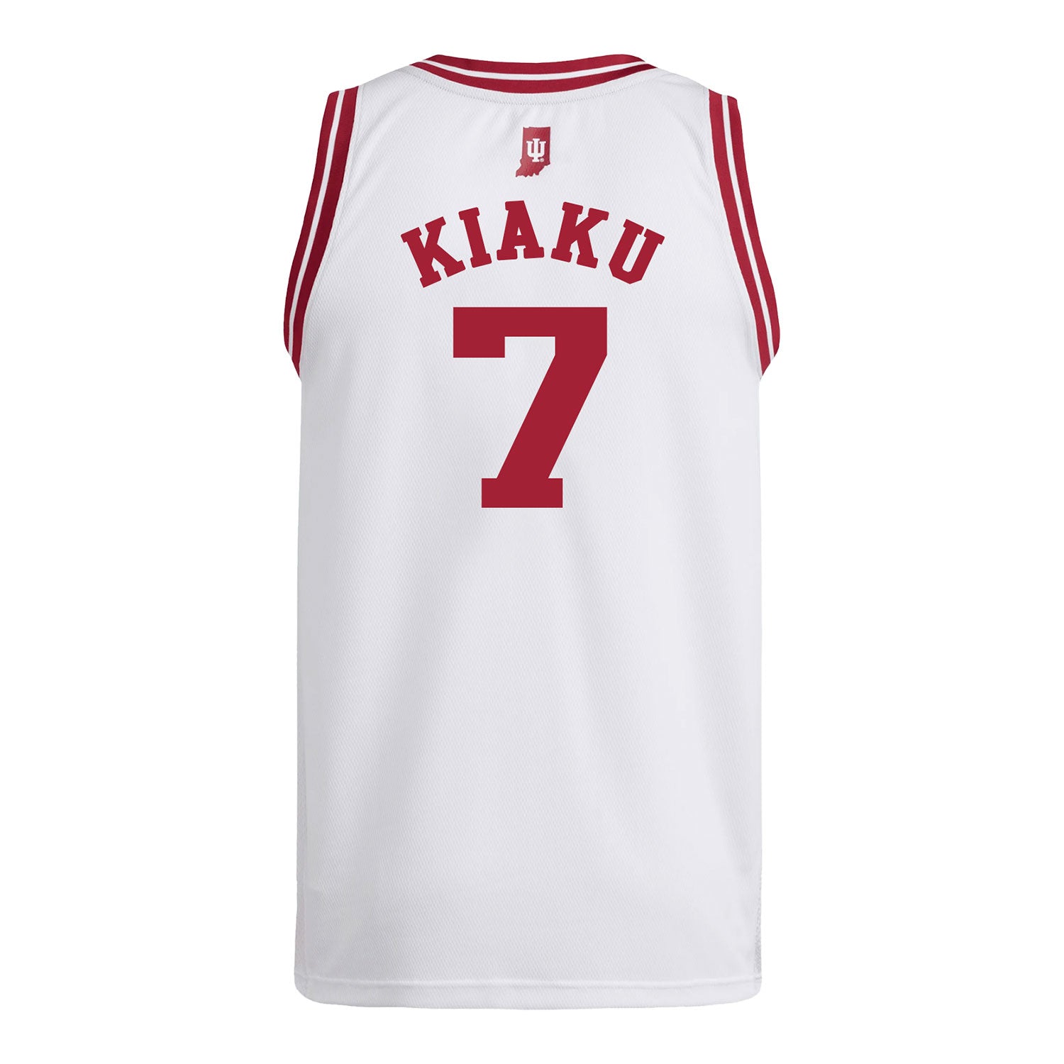 Indiana Hoosiers Adidas #7 Jerni Kiaku Student Athlete White Basketball Jersey