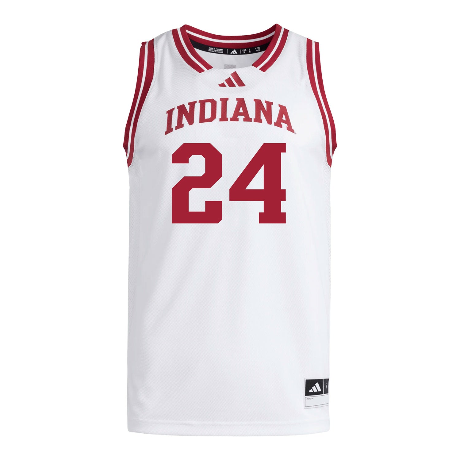Indiana Hoosiers Adidas #24 Sydney Fenn Student Athlete White Basketball Jersey