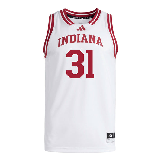 Indiana Hoosiers Adidas #31 Faith Wiseman Student Athlete White Basketball Jersey