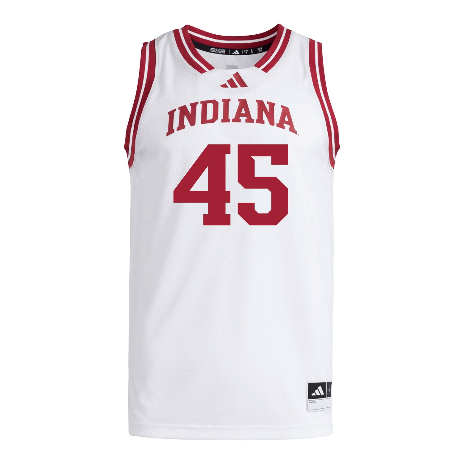 Indiana Hoosiers Adidas #45 Jade Ondineme Student Athlete White Basketball Jersey