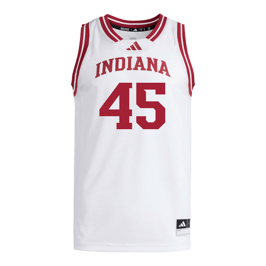 Indiana Hoosiers Adidas #45 Jade Ondineme Student Athlete White Basketball Jersey
