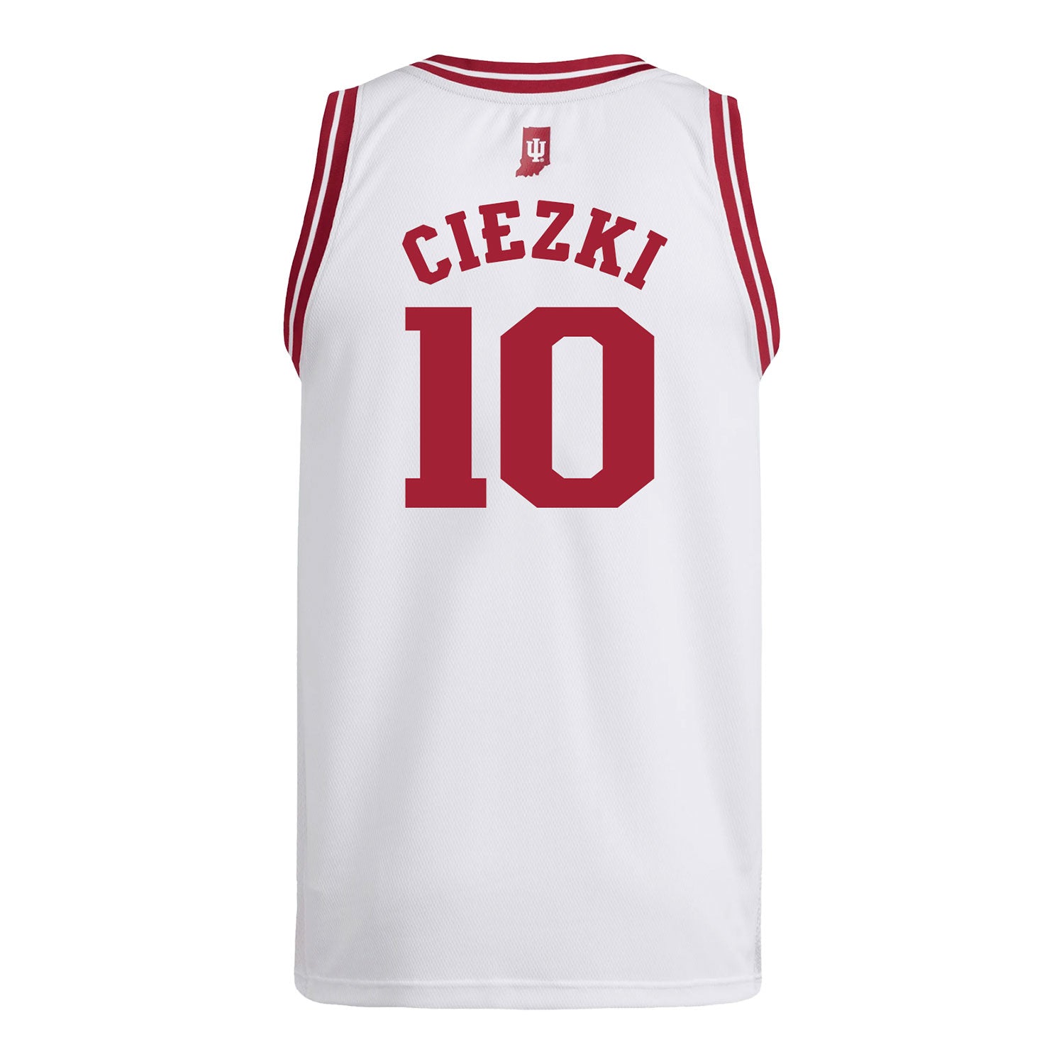 Indiana Hoosiers Adidas #10 Shay Ciezki Student Athlete White Basketball Jersey