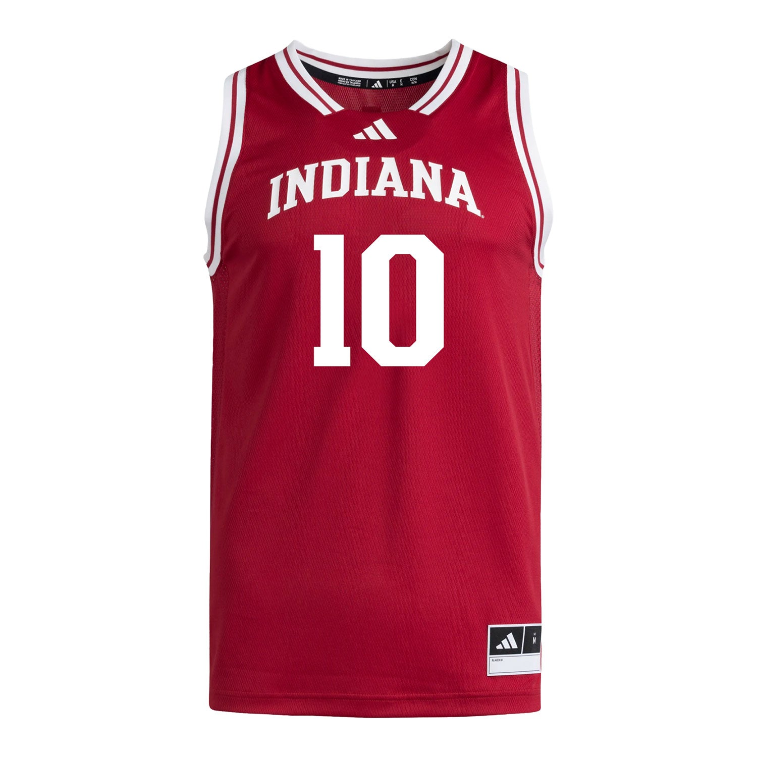 Indiana Hoosiers Adidas #10 Shay Ciezki Student Athlete Crimson Basketball Jersey