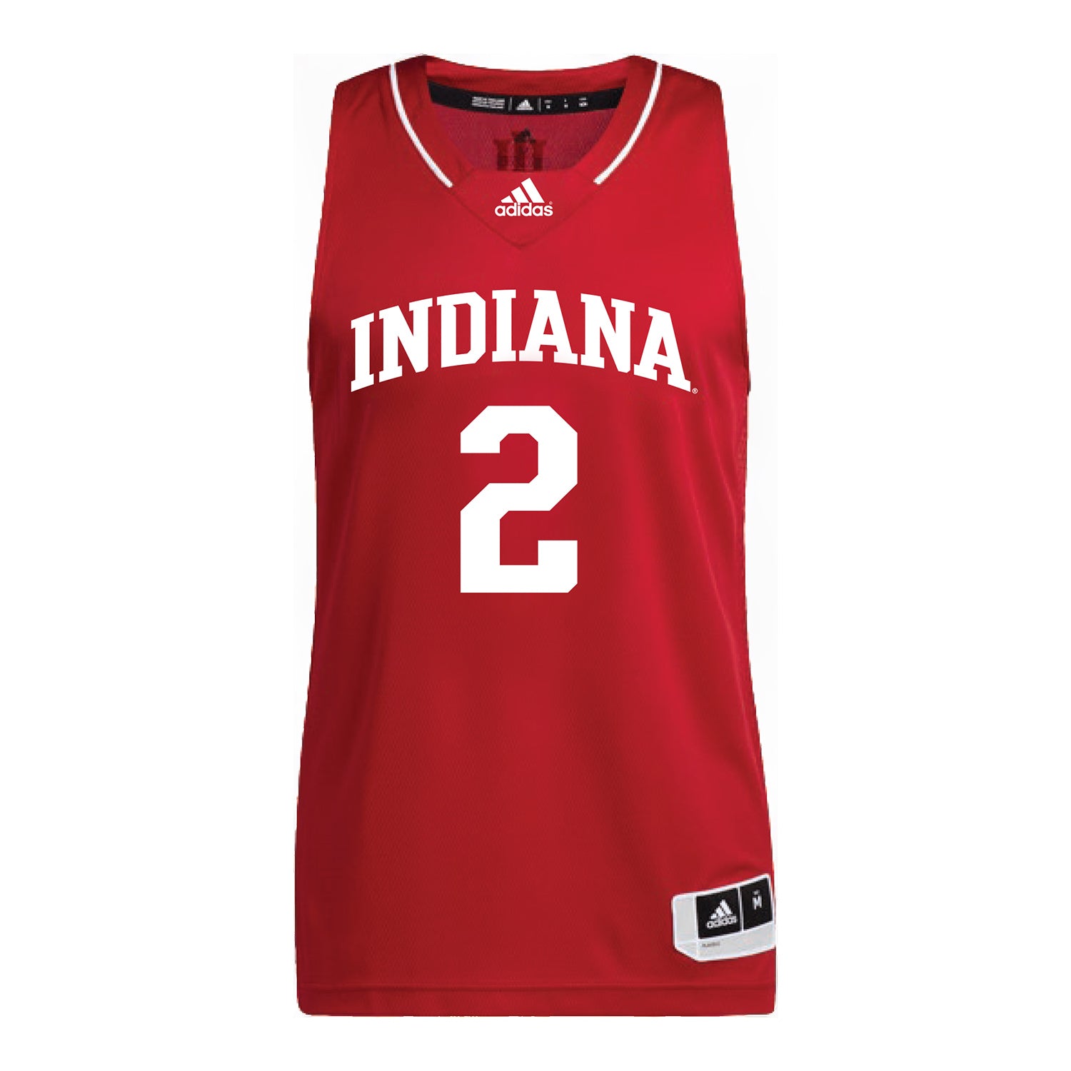 Indiana Hoosiers Adidas #2 Jason Drake Student Athlete Crimson Basketball Jersey - Front view