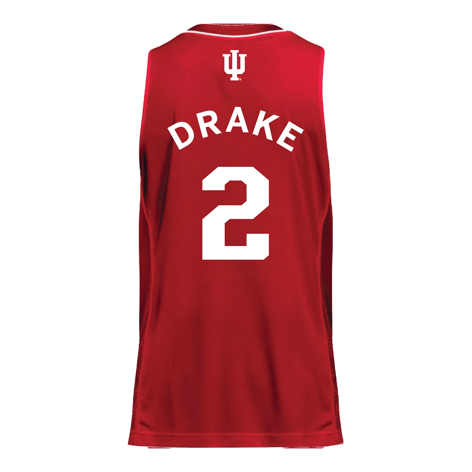 Indiana Hoosiers Adidas #2 Jason Drake Student Athlete Crimson Basketball Jersey - Back view