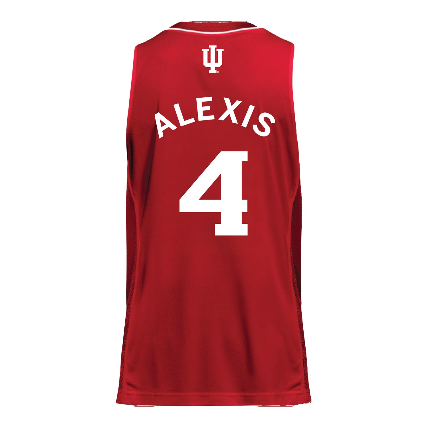Indiana Hoosiers Adidas #4 Samuel Alexis Student Athlete Crimson Basketball Jersey - Back view