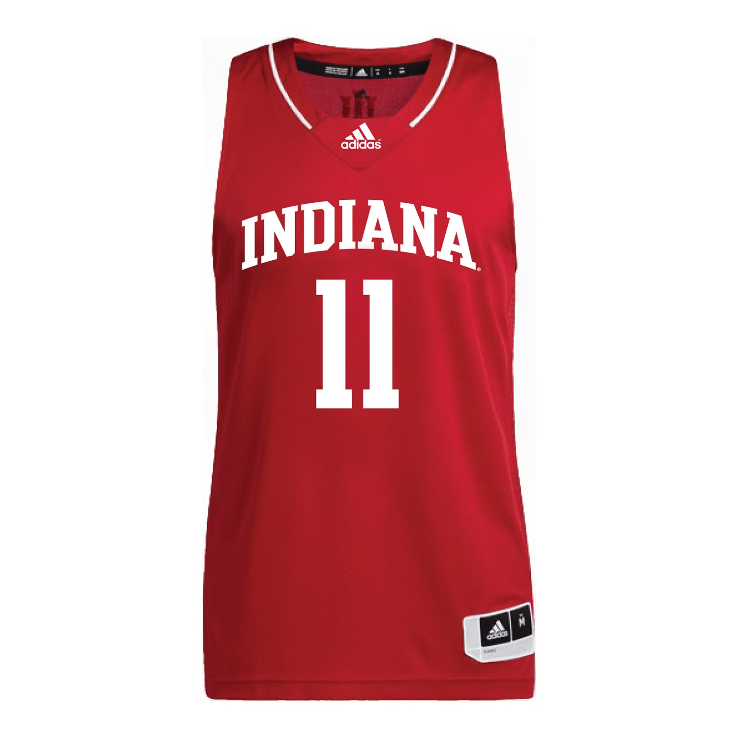 Indiana Hoosiers Adidas #11 Trent Sisley Student Athlete Crimson Basketball Jersey - Front View