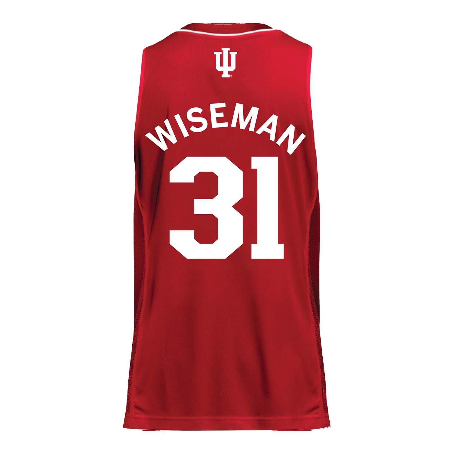 Indiana Hoosiers Adidas #31 Faith Wiseman Student Athlete Crimson Basketball Jersey - Back View
