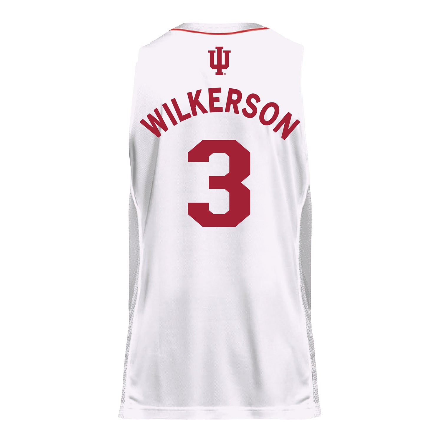 Indiana Hoosiers Adidas #3 Lamar Wilkerson Student Athlete White Basketball Jersey - Back view