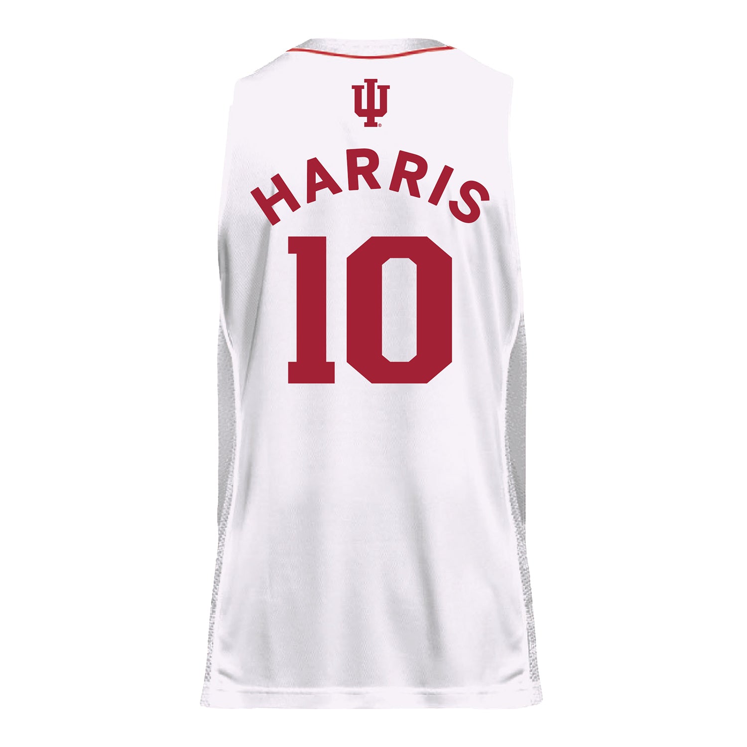 Indiana Hoosiers Adidas #10 Joshua Harris Student Athlete White Basketball Jersey - Back View