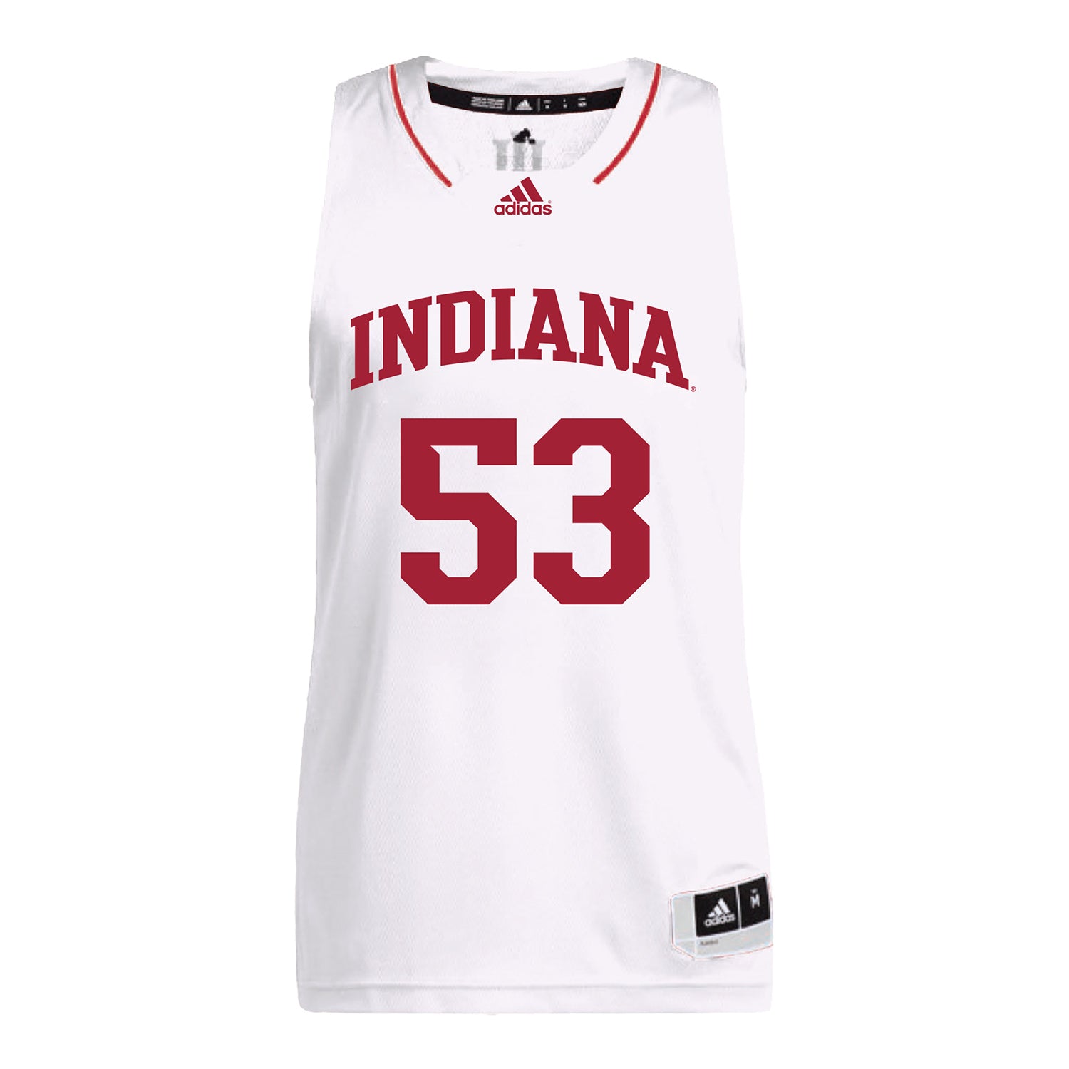 Indiana Hoosiers Adidas #53 Jordan Rayford Student Athlete White Basketball Jersey - front view
