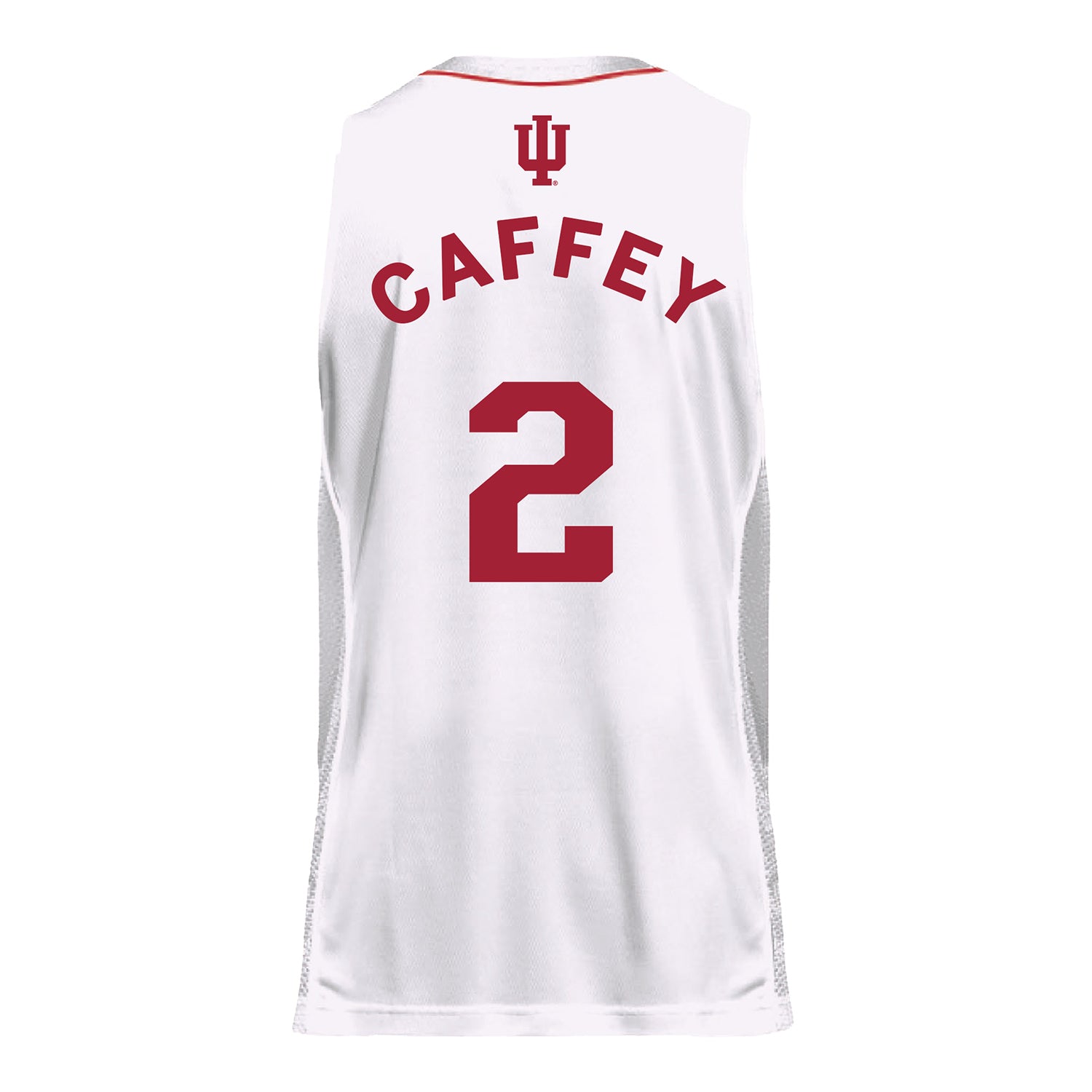 Indiana Hoosiers Adidas #2 Nevaeh Caffey Student Athlete White Basketball Jersey - Back View