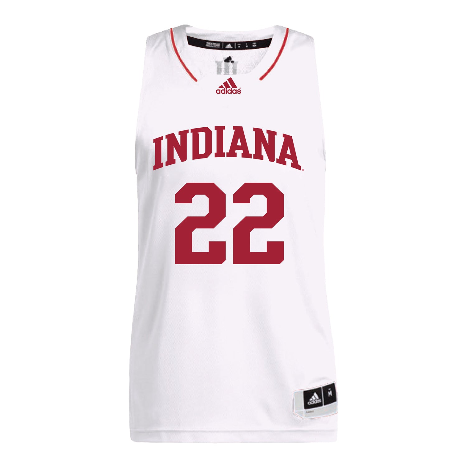Indiana Hoosiers Adidas #22 Chloe Spreen Student Athlete White Basketball Jersey - Front View